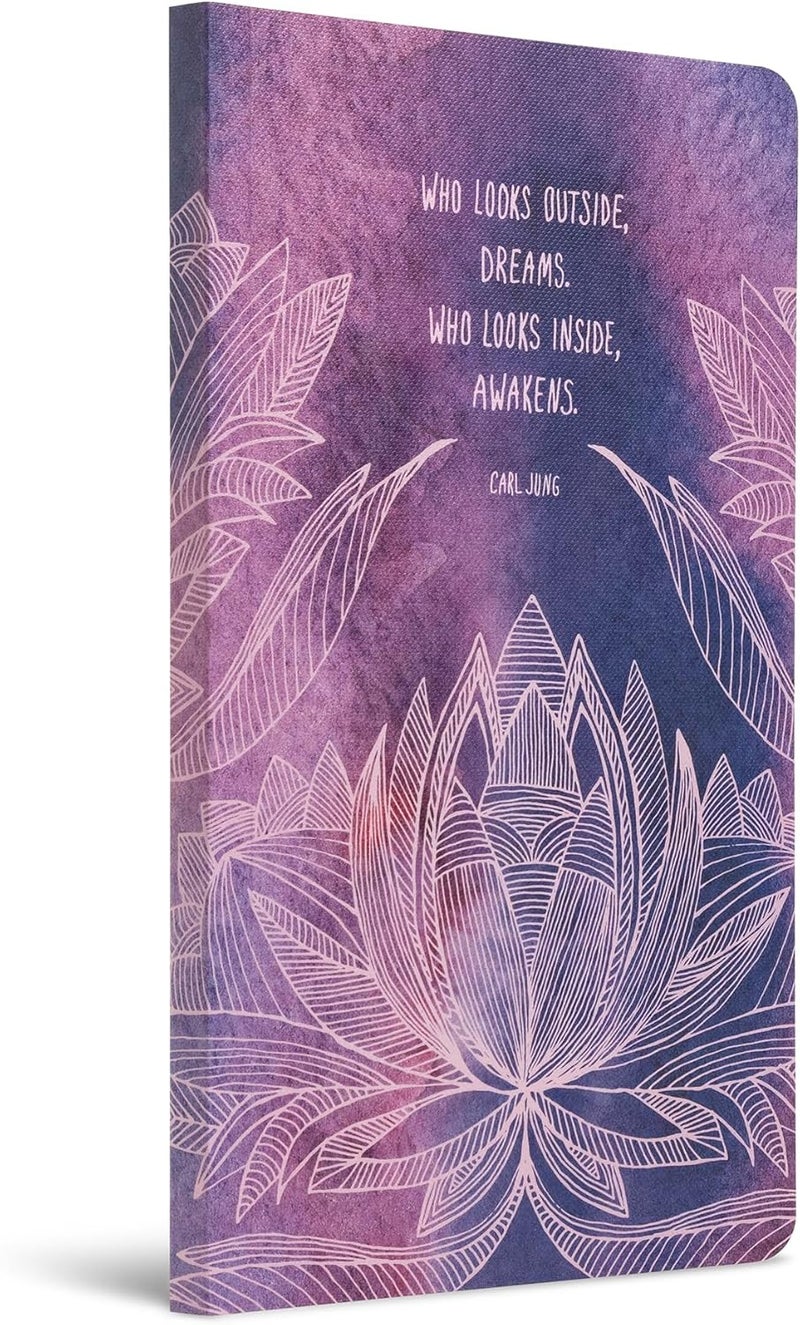 Compendium Softcover Journal – “Who looks outside, dreams. Who looks inside, awakens.”— A Write Now Journal with 128 Lined Pages, 5"W x 8"H - Image 3